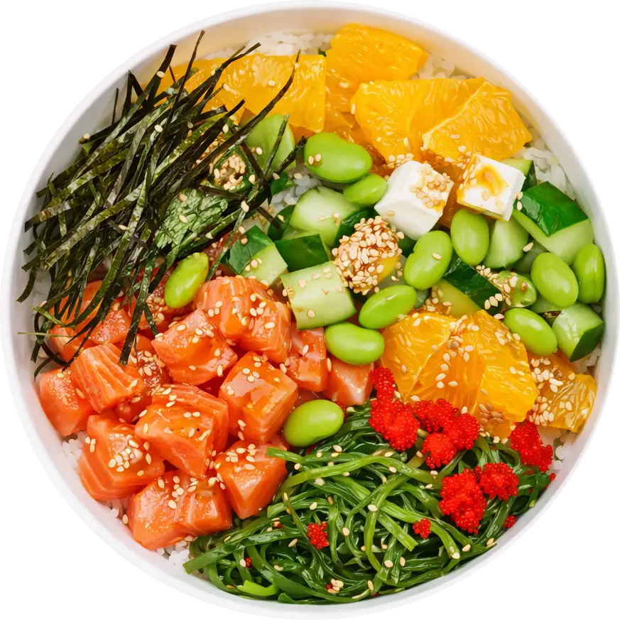 Поке с лососем